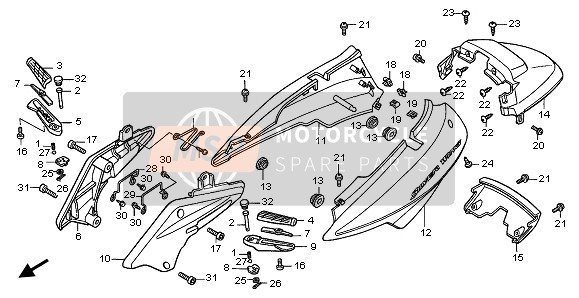 83500MCT691ZQ, Cover Set, L. Body (Wl) *NHA30M * (NHA30M Digital Silver Metallic), Honda, 0